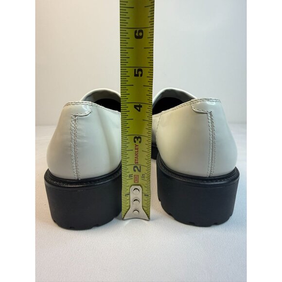 Vagabond Cosmo 2.0 Chunky Kiltie Platform Loafers Women's Size 8 White Leather - Picture 10 of 13